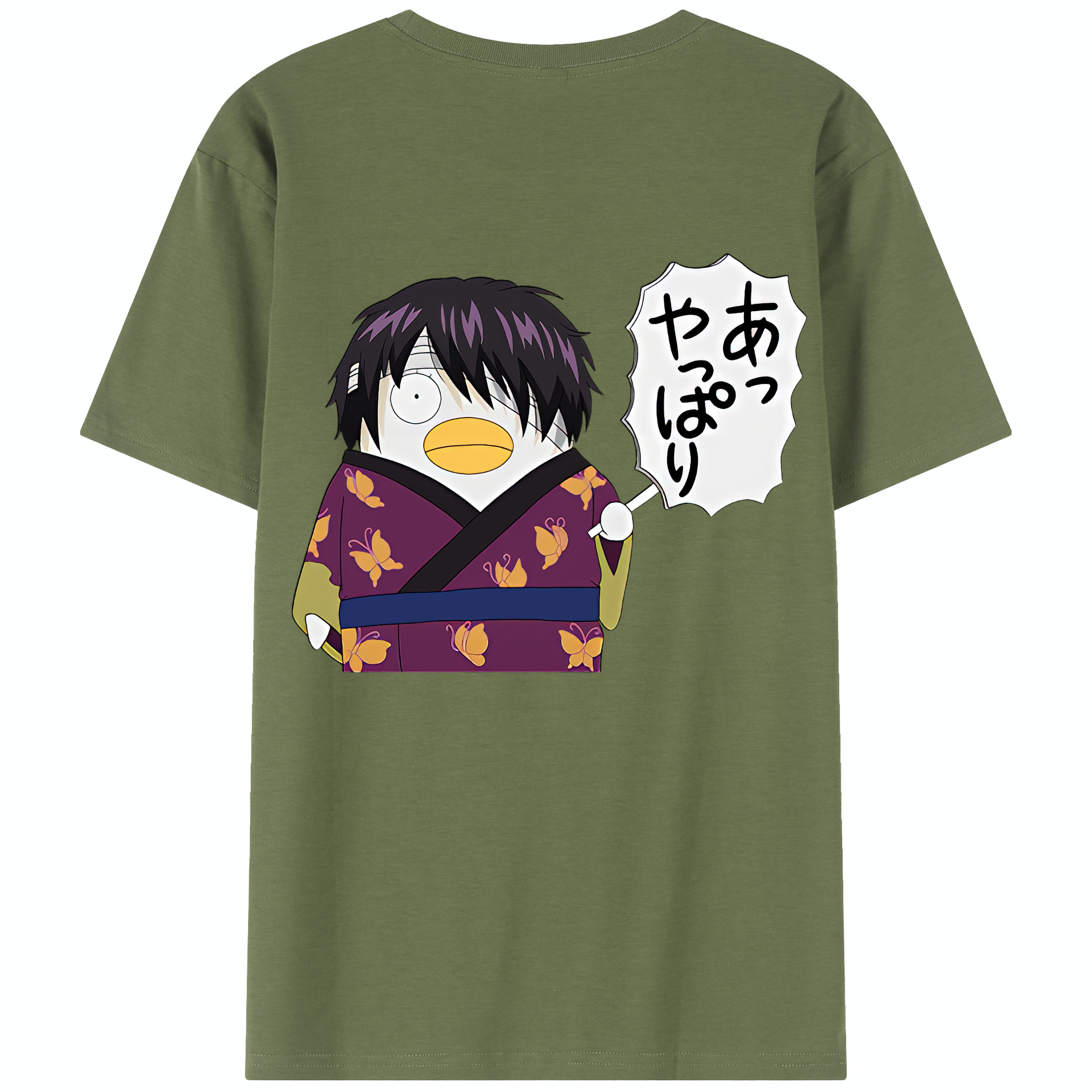 （画像用） ぎんたま 坂田銀時（さかたぎんとき） 神楽 志村新八（しむら しんぱち） GINTAMA Sakata Gintoki Kagura Shimura Shinpachi 綿100％半袖Tシャツ（背面プリント）